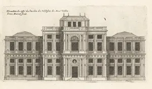 Chez Mariette: Elevation of the garden side of the Hotel Jabach, Paris