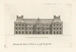 Chez Mariette: Elevation of the garden side of Luxembourg Palace