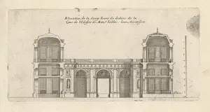 Chez Mariette: Elevation of the half-moon in the courtyard of