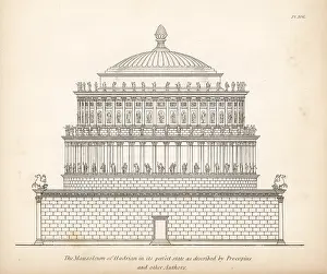 Parco: Elevation of the Mausoleum of Hadrian in its