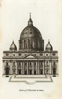Charles Taylor: Front elevation of St Peter's Basilica at Rome