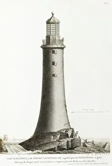 Eddystone: Elevation of the stone lighthouse completed on the Eddystone