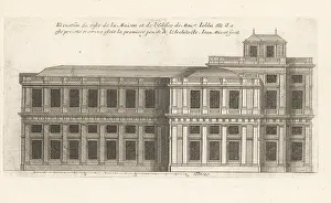 Chez Mariette: Elevation of the side of the Hotel Jabach, Paris