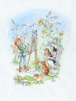 Cloke: Elf painting a picture