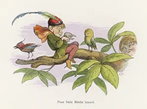 Tease: Elf teasing a young bird