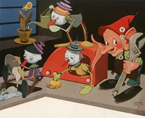 Cleans: Elf with Toys that Clean and Do Dishes
