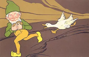 Agitated: Elfen Thief Flees Goose