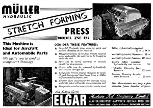 Elgar: Elgar Machine Tools : Muller ZSE 125 Stretch Forming Press