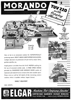 Elgar: Elgar Machine Tools - TUV 220 With Copying Attachment