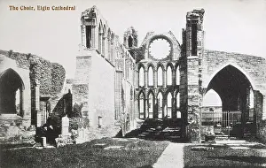 Moray: Elgin Cathedral The Choir, Elgin, Scotland
