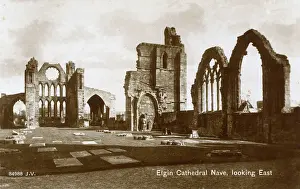 Tom Gillmor: Elgin Cathedral Nave, looking East, Moray, Scotland