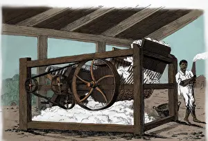 Moveable: Eli Whitney, Cotton Gin, 18th Century