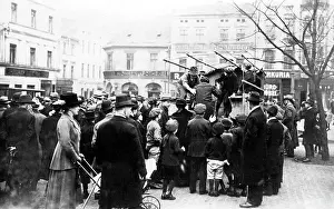 Eligible: Eligible voters on their way to the referendum