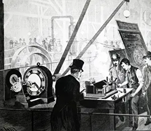 Elihu Thomson's electric welding process, powered