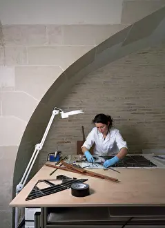 Vitrail: Elisabeth de Bourleuf workshop, Troyes, France