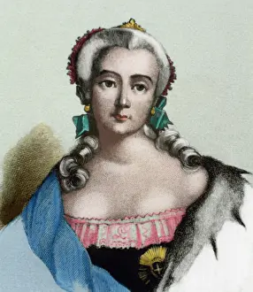 1762: Elisabeth of Russia (1709-1762). Empress of Russia. House of