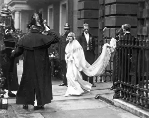 Bruton: Elizabeth Bowes-Lyon on her wedding day