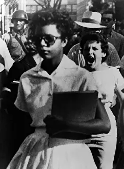 Ineffective: Elizabeth Eckford, one of the nine African ?