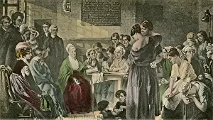 Newgate: Elizabeth Fry Reading Scriptures at Newgate Prison