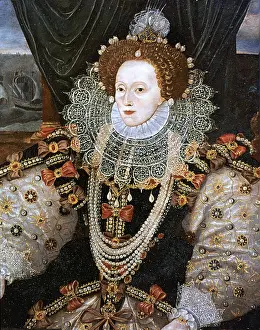 Satin: Elizabeth I (1533-1603) Queen of England and Ireland