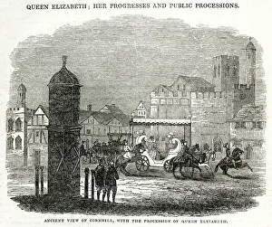 Processions: Elizabeth I procession in Cornhill 1559