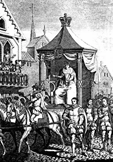 1571: Elizabeth I on her way to open the first Royal