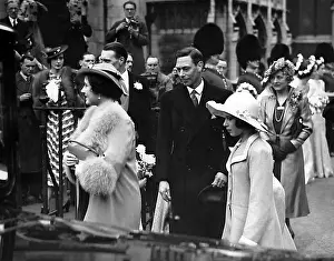 Niece: Elizabeth II on her way to a wedding, 1938