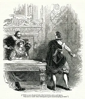 Idealised: Two Elizabethan aristocratic men and an elegant lady