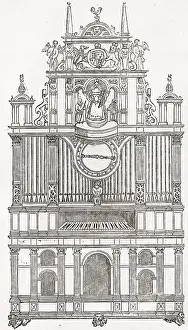 Elizabethan organ-clock