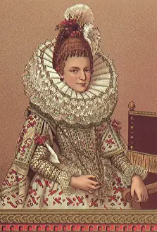Racinet: Elizabethan Woman