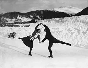 Davos: Ellen Brockhoeft and Werner Rittberger, 1923