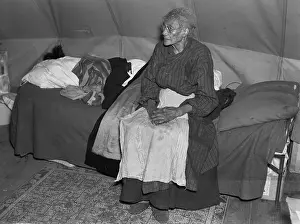 Ninety: Ellen McAllister, ninety-one years old, the oldest resident