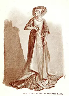 Percy: Ellen Terry as Mistress Page, Merry Wives of Windsor
