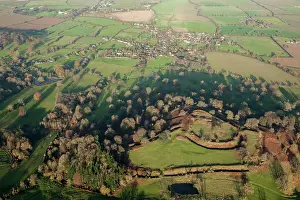 Ringwork: Elmley Castle, the earthwork remains of a Medieval