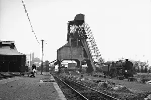 Barrow: Nine Elms coaling stage with steam engine