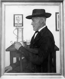 Hangs: Elsaessischer Bauer by G. Stosskopf, 1941