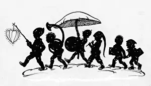 Elfin: Elves in falling snow
