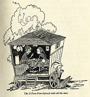 Elves: Elves and pixies in a wagon