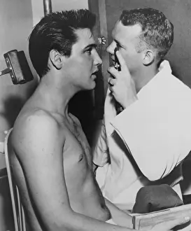 Chested: Elvis Presley, (1935-1977), bare-chested, ?