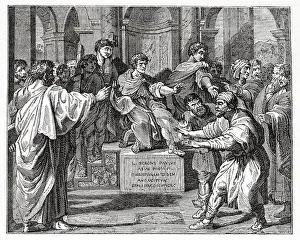 Blindness: Elymas Struck Blind, after Raphael