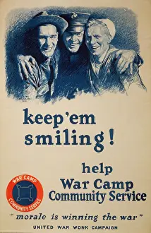 Morale: Keep em smiling! Help War Camp Community Service Morale is