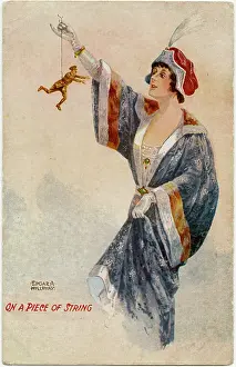 Dangling: Emancipation, her man at arms-length on a piece of string