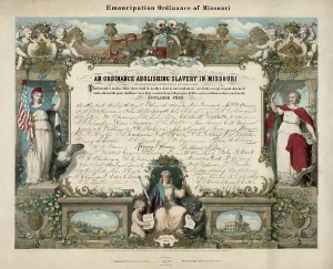 Splendid: Emancipation Ordinance of Missouri. An ordinance abolishing