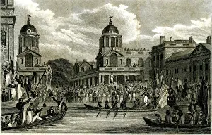 Oars: Embarcation of King George IV at Greenwich