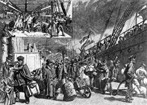Emigrants: Embarkation of emigrants, 1856
