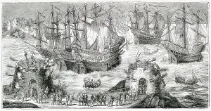 Embarkation: Embarkation of Henry VIII from Dover 1520