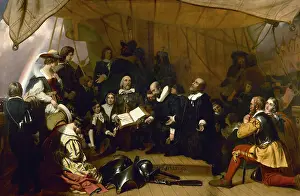 Lcgrart: EMBARKATION OF THE PILGRIMS, by Robert W