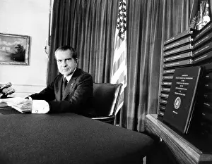 Impeachment: Embattled President Richard Nixon beside ?