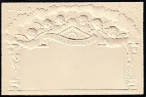 Thine: Embossed Victorian mourning card