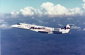 Conglomerate: Embraer ERJ-135, in-flight, side-on, nose left (PT-ZJA)